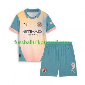 Fußballtrikots Manchester City Haaland 9 Kinder 2024-2025 Kurzarm Fourth trikot kaufen